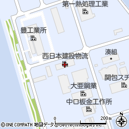 西日本建設物流周辺の地図