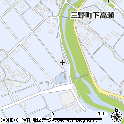 香川県三豊市三野町下高瀬182周辺の地図