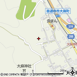 香川県善通寺市大麻町294周辺の地図