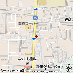 竹内食堂周辺の地図