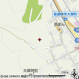 香川県善通寺市大麻町297-1周辺の地図
