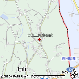 七山二児童会館周辺の地図