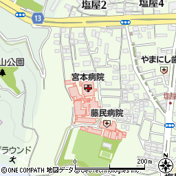 宮本病院周辺の地図