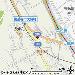 香川県善通寺市大麻町384-8周辺の地図