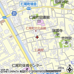 香川県三豊市仁尾町仁尾丁338周辺の地図