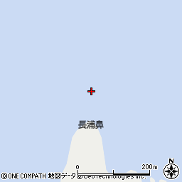 長浦鼻周辺の地図
