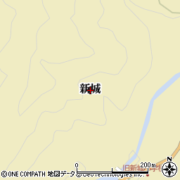 和歌山県かつらぎ町（伊都郡）新城周辺の地図