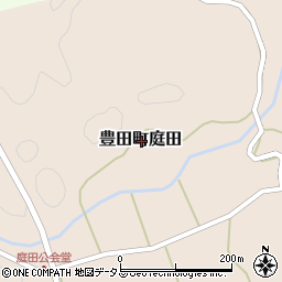山口県下関市豊田町大字庭田周辺の地図