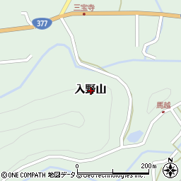 香川県東かがわ市入野山周辺の地図