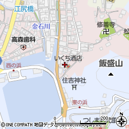 長崎県対馬市厳原町大手橋1221-7周辺の地図