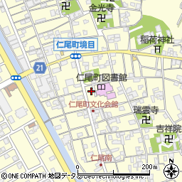 香川県三豊市仁尾町仁尾丁307周辺の地図