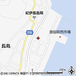 三重県漁連紀伊長島水産加工流通センター周辺の地図