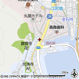 長崎県対馬市厳原町国分1283-2周辺の地図