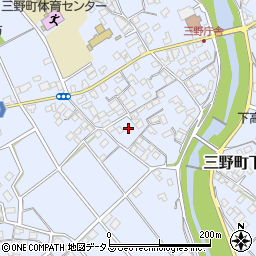 香川県三豊市三野町下高瀬495-1周辺の地図