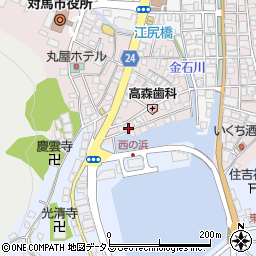 長崎県対馬市厳原町国分1277周辺の地図