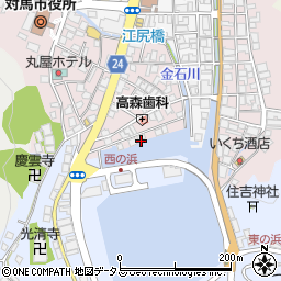 長崎県対馬市厳原町国分1254周辺の地図