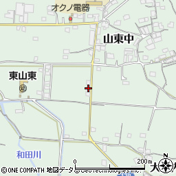 和歌山県和歌山市山東中169周辺の地図