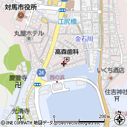 長崎県対馬市厳原町国分1274周辺の地図