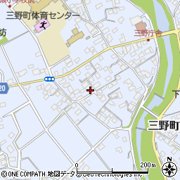 香川県三豊市三野町下高瀬490-1周辺の地図