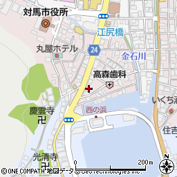 長崎県対馬市厳原町国分1366周辺の地図