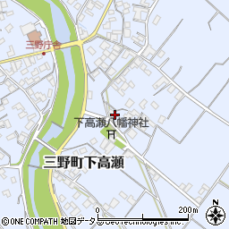 香川県三豊市三野町下高瀬2237-1周辺の地図