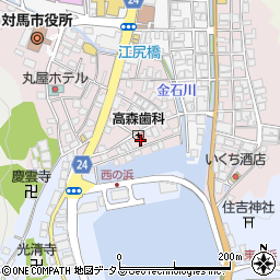 長崎県対馬市厳原町国分1271周辺の地図