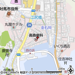 長崎県対馬市厳原町国分1298周辺の地図