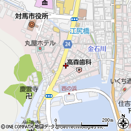 長崎県対馬市厳原町国分1364周辺の地図