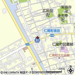 百十四銀行仁尾支店周辺の地図