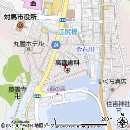 長崎県対馬市厳原町国分1296-2周辺の地図