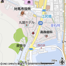 長崎県対馬市厳原町国分1398周辺の地図