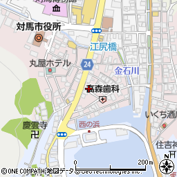 長崎県対馬市厳原町国分1362-1周辺の地図