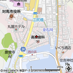 長崎県対馬市厳原町国分1321周辺の地図