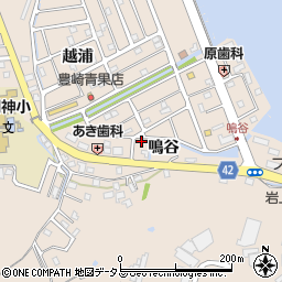 徳島県鳴門市瀬戸町明神（鳴谷）周辺の地図