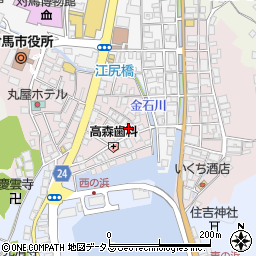 長崎県対馬市厳原町国分1314周辺の地図