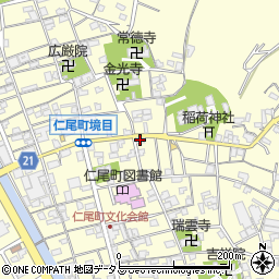 真鍋啓三　人形店周辺の地図