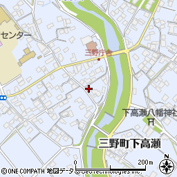 香川県三豊市三野町下高瀬550周辺の地図
