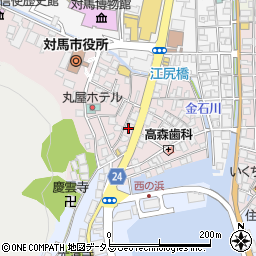 長崎県対馬市厳原町国分1371周辺の地図