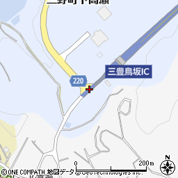 三豊鳥坂ＩＣ周辺の地図