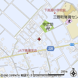 香川県三豊市三野町下高瀬848周辺の地図