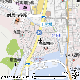 長崎県対馬市厳原町国分1360周辺の地図