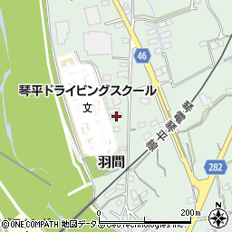 香川県仲多度郡まんのう町羽間1884周辺の地図