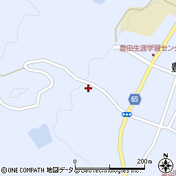 山口県下関市豊田町大字矢田358-4周辺の地図