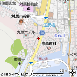 長崎県対馬市厳原町国分1373周辺の地図