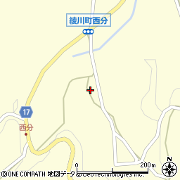 香川県綾歌郡綾川町西分1431周辺の地図