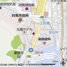 長崎県対馬市厳原町国分1393周辺の地図