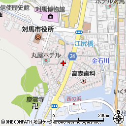 長崎県対馬市厳原町国分1393周辺の地図