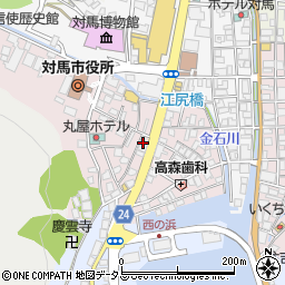 長崎県対馬市厳原町国分1375周辺の地図