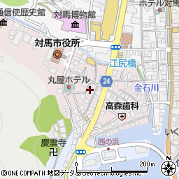 長崎県対馬市厳原町国分1413周辺の地図