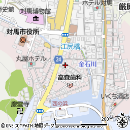 長崎県対馬市厳原町国分1357周辺の地図